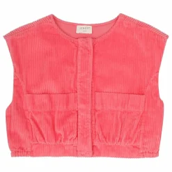 Gilet Velours Côtelé Lot Coton Bio | Rose
