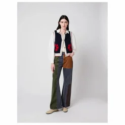 Gilets Sans Manches Flower - Collection Femme | Bleu marine