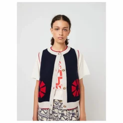 Gilets Sans Manches Flower - Collection Femme | Bleu marine