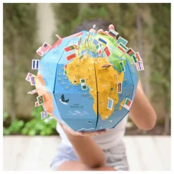 Globe à construire Drapeaux