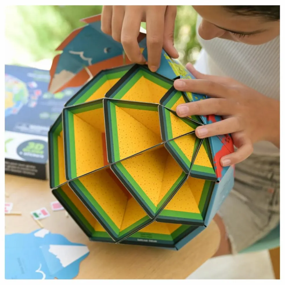 Globe à construire Drapeaux