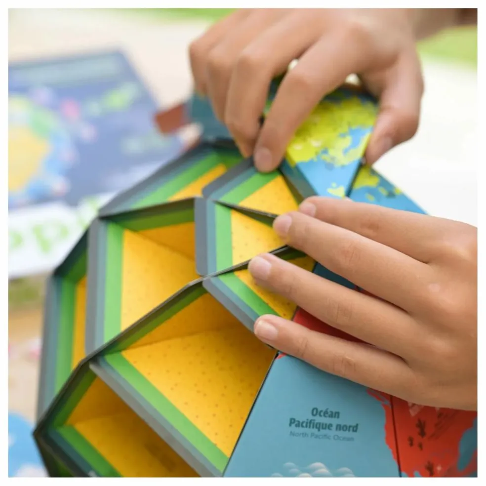 Globe à construire Drapeaux