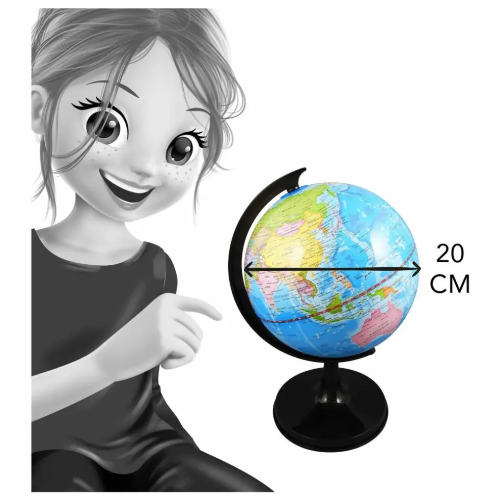 Globe terrestre 20 cm