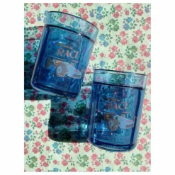 Gobelet glitter Race - Set de 2 | Bleu