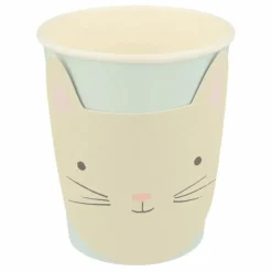 Gobelets Chat pastel - Set de 8