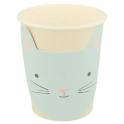 Gobelets Chat pastel - Set de 8