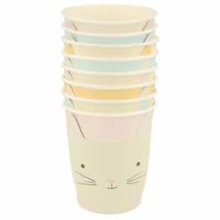 Gobelets Chat pastel - Set de 8