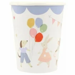 Gobelets d'anniversaire Animal Friends - Set de 8