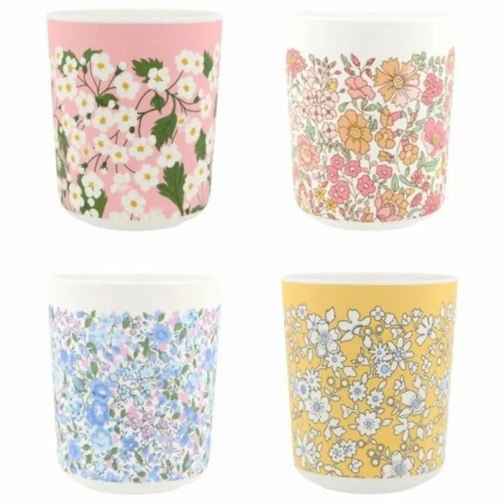 Gobelets en mélamine - Meri Meri x Liberty - Set de 4
