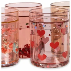 Gobelets glitter - Set de 4 | Rose