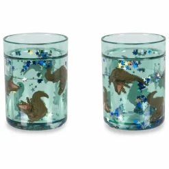 Gobelets glitter Crocodile | Bleu
