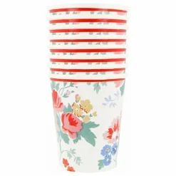 Gobelets Vintage Floral - Set de 8