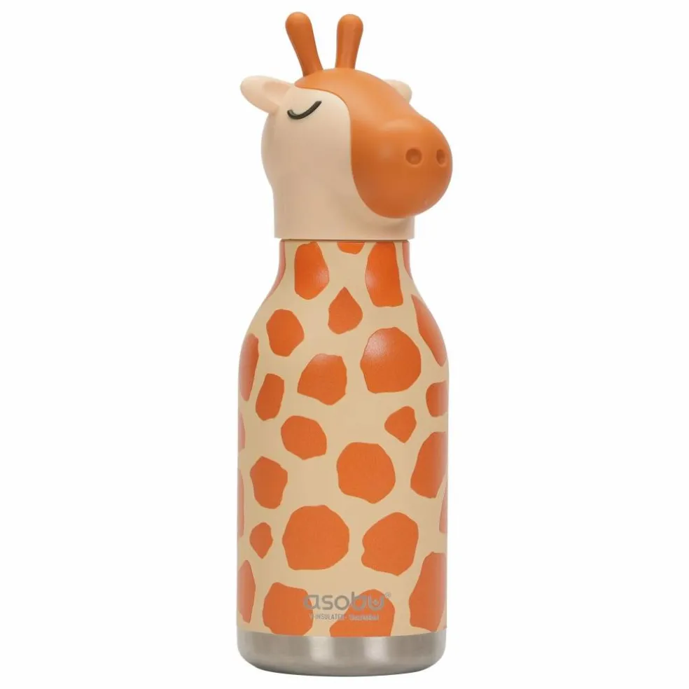 Gourde en inox Girafe | Orange