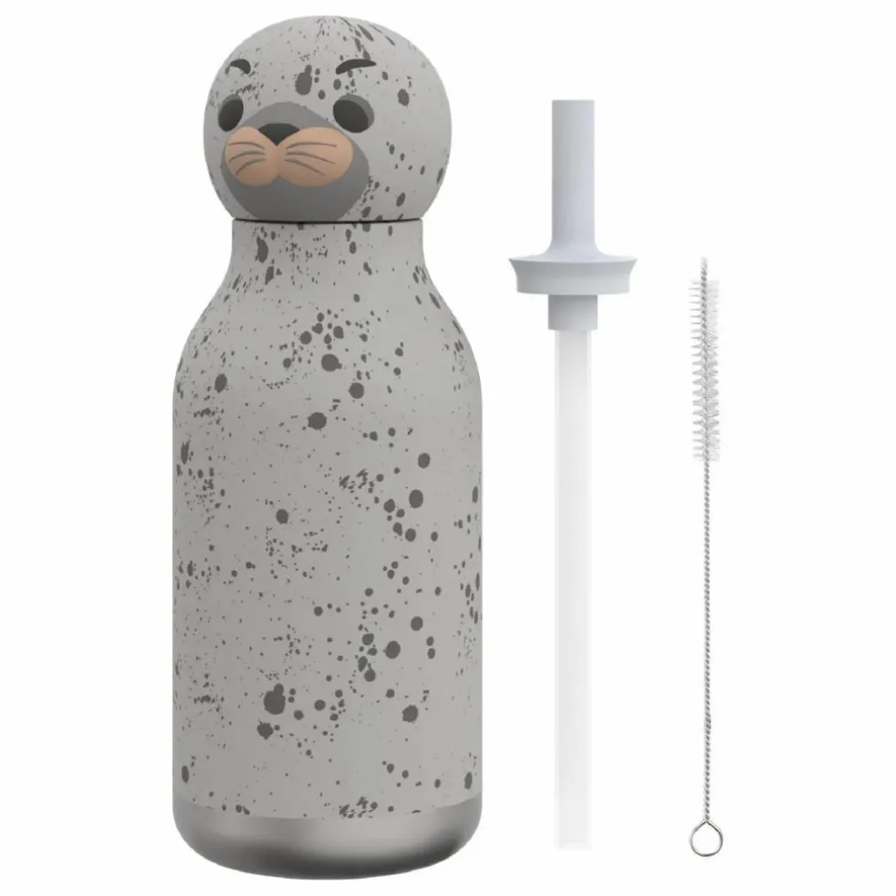 Gourde en inox Otarie | Gris