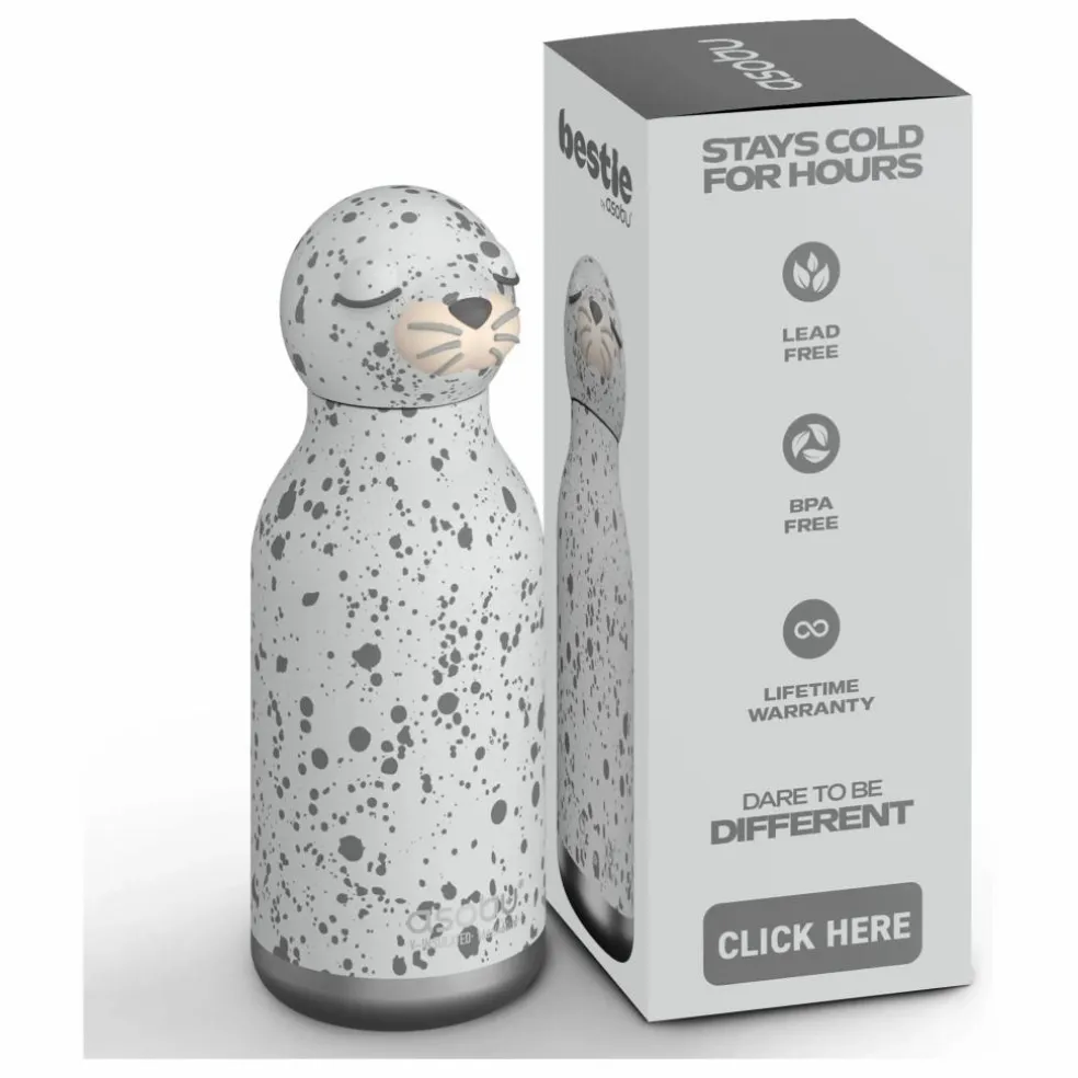 Gourde en inox Otarie | Gris