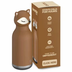 Gourde en inox Renard | Marron