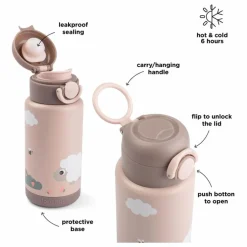 Gourde isotherme Tiny Farm | Rose