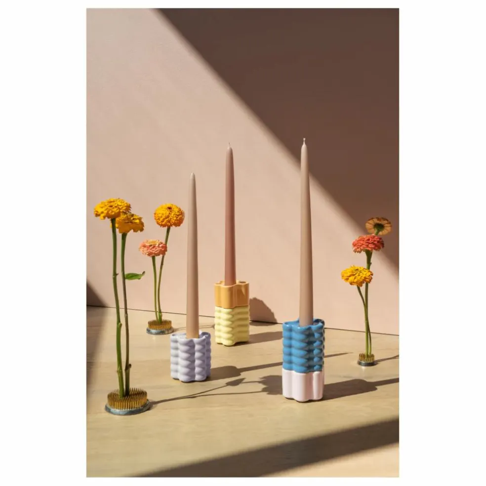 Grand Bougeoir Flora | Jaune