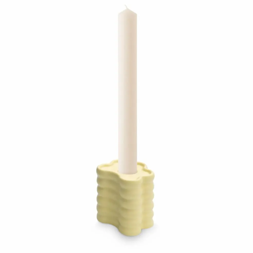 Grand Bougeoir Flora | Jaune