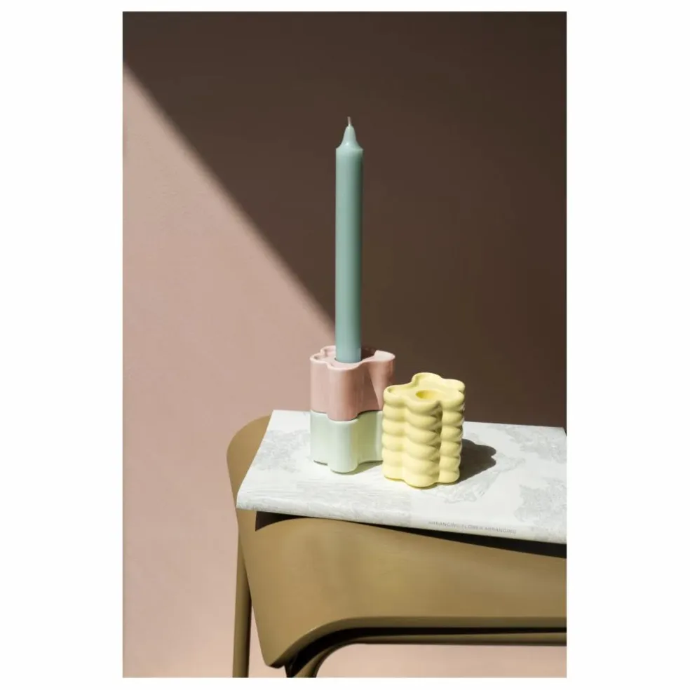 Grand Bougeoir Flora | Jaune