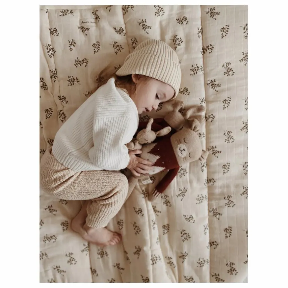 Grand doudou lapin pull jacquard | Sienne