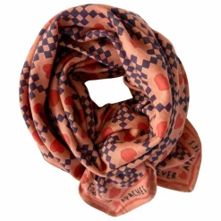 Grand Foulard Latika | Orange sanguine