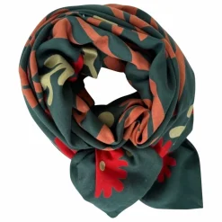 Grand foulard Latika | Vert forêt
