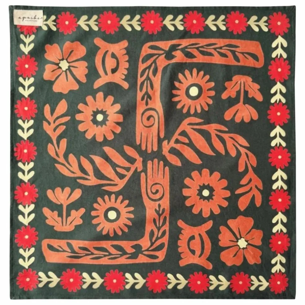 Grand foulard Latika | Vert forêt