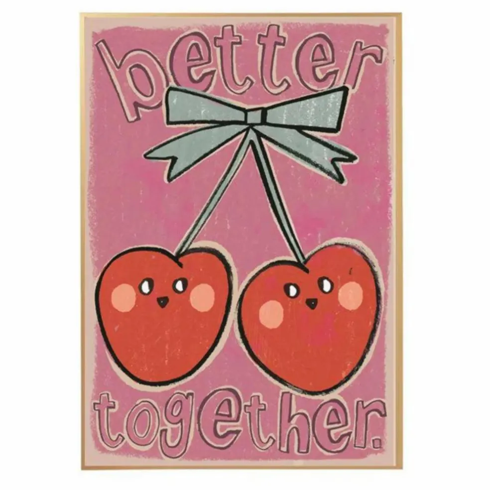 Grande affiche Cherries | Rose