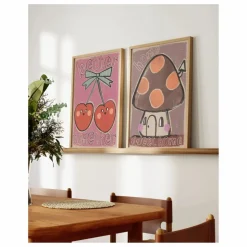 Grande affiche Cherries | Rose