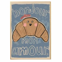 Grande affiche Croissant | Bleu