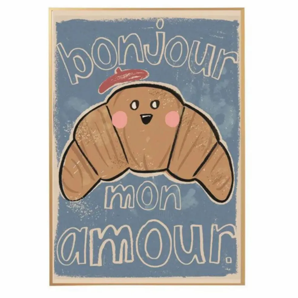 Grande affiche Croissant | Bleu
