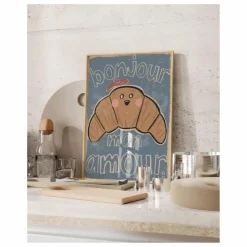 Grande affiche Croissant | Bleu
