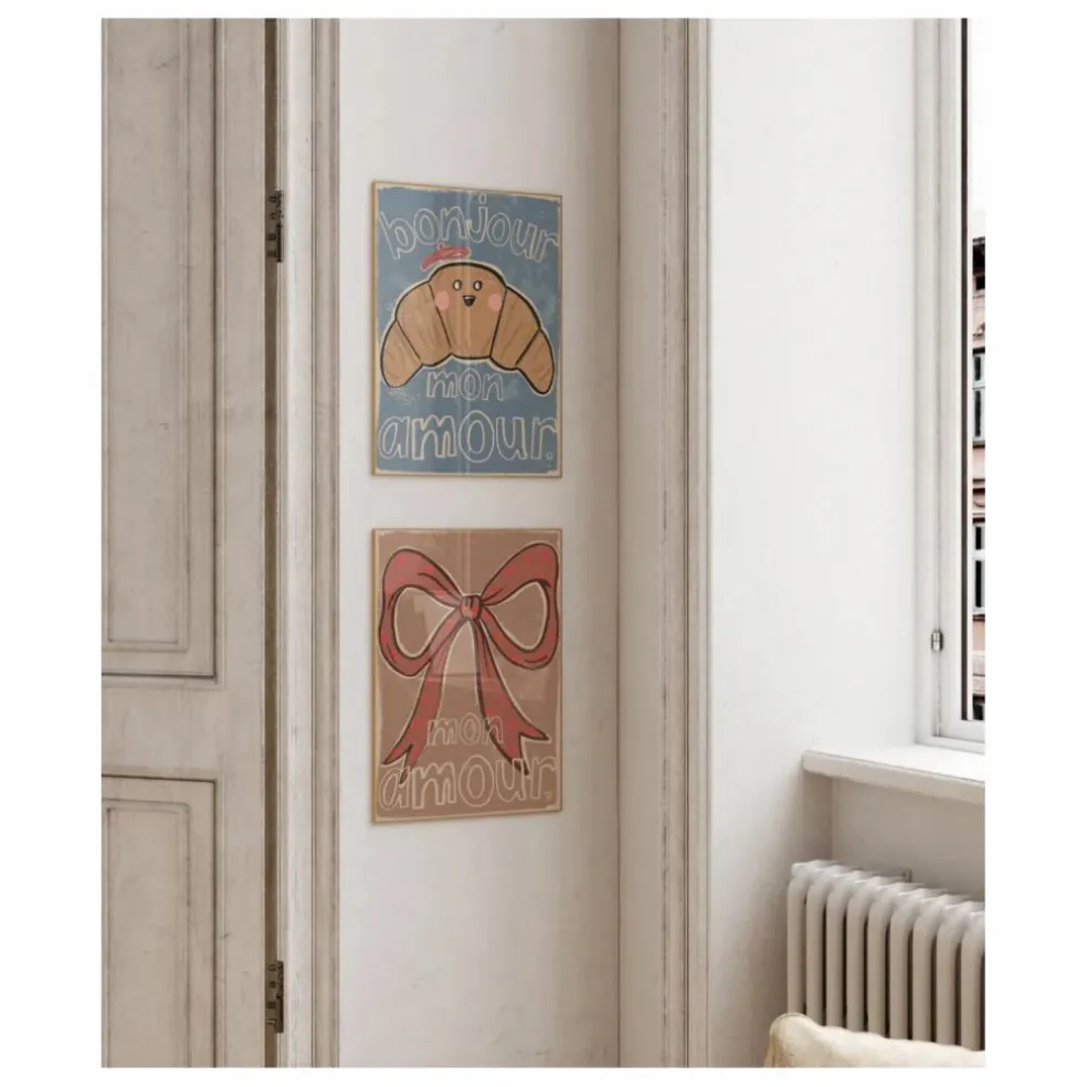 Grande affiche Croissant | Bleu