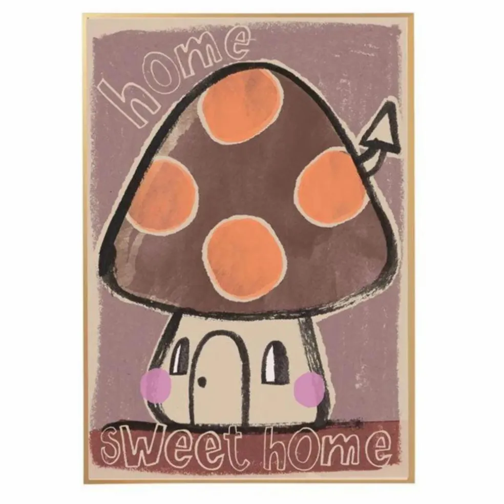Grande affiche Mushroom | Brun
