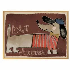 Grande affiche Teckel | Marron