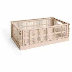 Grande cagette pliable Crate | Poudre