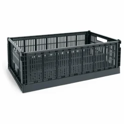 Grande cagette pliable Crate | Charbon