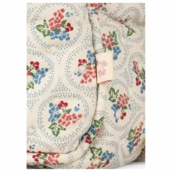 Grande trousse de toilette en coton bio Verone Blues | Blanc