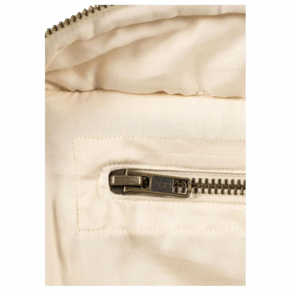 Grande trousse de toilette en coton bio Verone Blues | Blanc