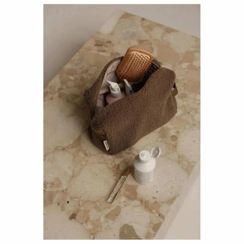 Grande trousse de toilette | Brun