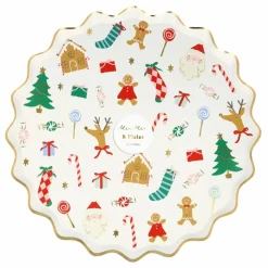 Grandes assiettes Joli Noël - set de 8