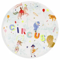 Grandes assiettes Le cirque - set de 8