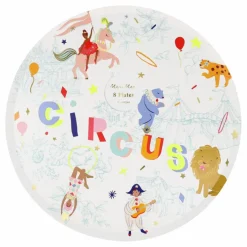 Grandes assiettes Le cirque - set de 8