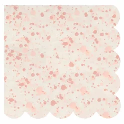 Grandes serviettes en papier tachetées