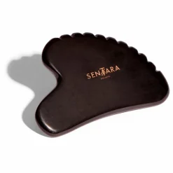 Gua Sha Cœur à dents Obsidienne Noire