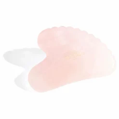Gua Sha Cœur à dents Quartz Rose