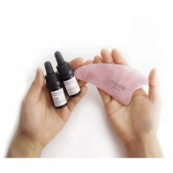 Gua Sha en Quartz rose