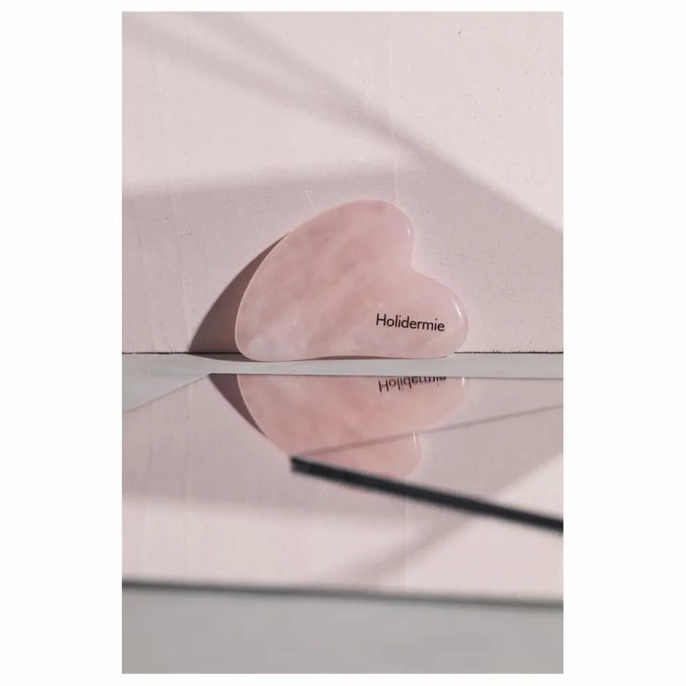 Gua Sha visage en Quartz Rose