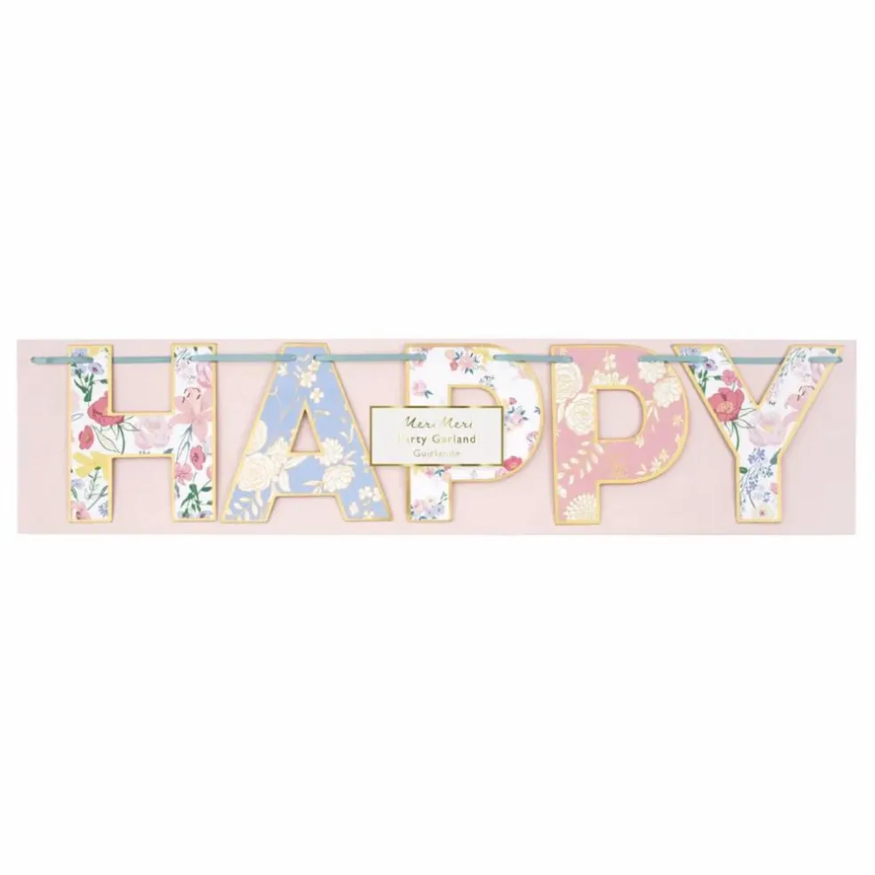 Guirlande d'anniversaire English Garden